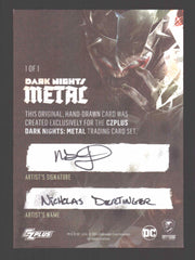 2024 CZX Dark Nights Metal Artist Sketch Trading Card by Nicholas Dertinger - TvMovieCards.com