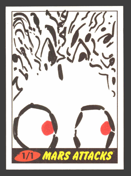 2012 Mars Attacks Heritage Artist Autograph Sketch Trading Card 1/1 Lee Bradley