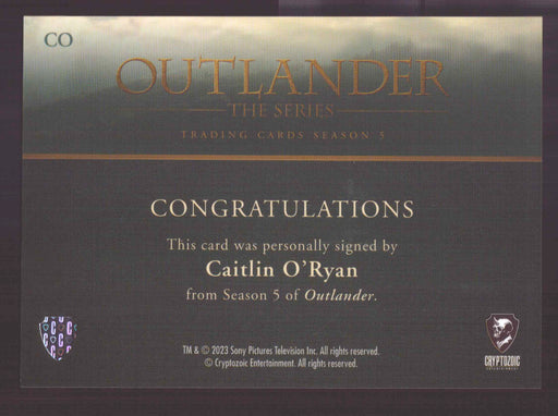 Outlander Season 5 Caitlin O'Ryan as Lizzie Wemyss CO Autograph Card - TvMovieCards.com