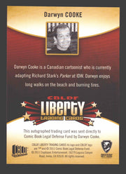 2011 Cryptozoic CBLDF Liberty Artist Darwyn Cooke Autograph Card - TvMovieCards.com