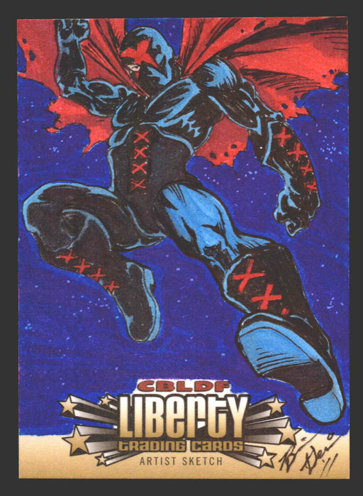 2011 Cryptozoic CBLDF Liberty Artist Sketch Card Bone by Brian Germain   - TvMovieCards.com