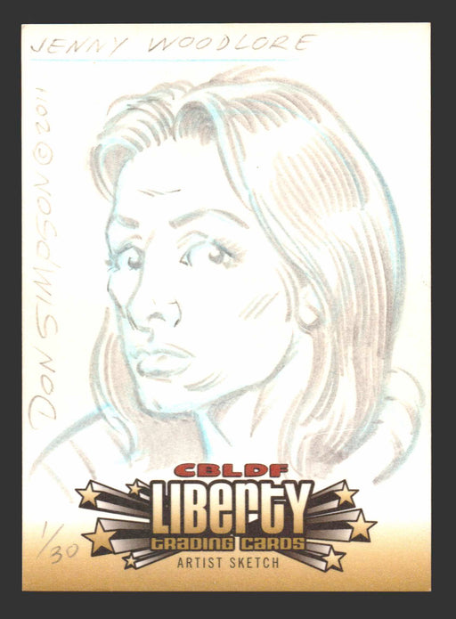 2011 Cryptozoic CBLDF Liberty Artist Sketch Trading Card by Don Simpson   - TvMovieCards.com