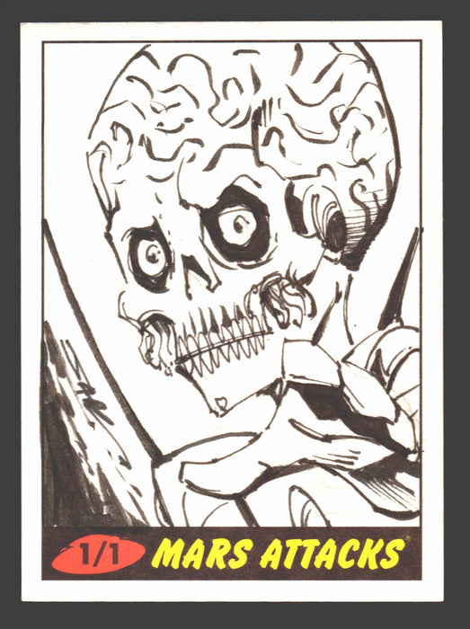 2012 Mars Attacks Heritage Artist Autograph Sketch Trading Card 1/1