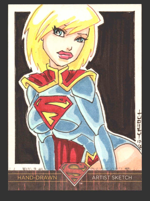 Superman: The Legend 2013 Cryptozoic DC Comics Sketch Card by Thomas Tuomey - TvMovieCards.com