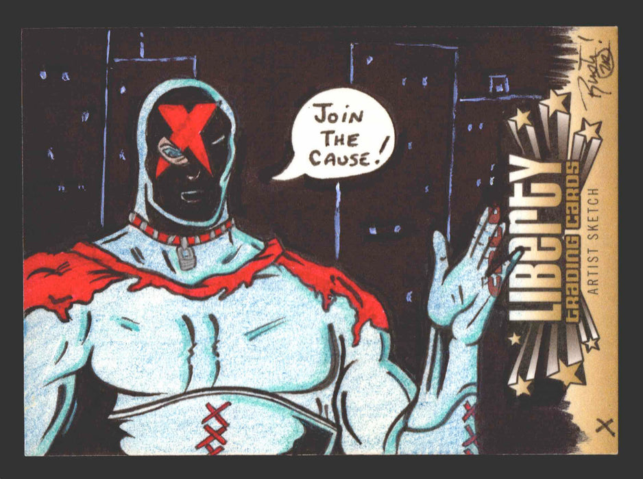 2011 Cryptozoic CBLDF Liberty Artist Sketch Trading Card by Rusty Gilligan - TvMovieCards.com
