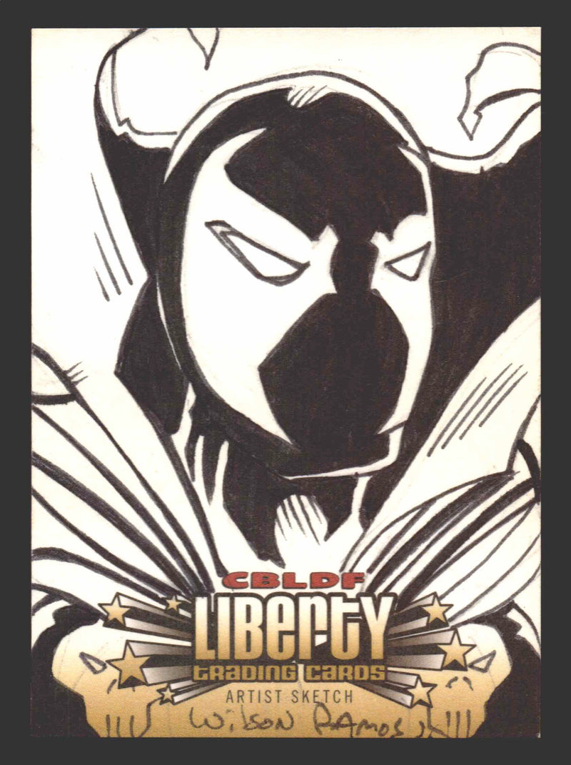 2011 Cryptozoic CBLDF Liberty Artist Sketch Card by Wilson Ramos Jr - TvMovieCards.com