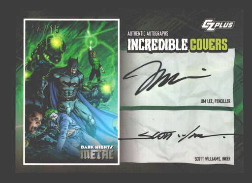 2024 CZX Dark Nights Metal Dual Autograph Card Jim Lee / Scott Williams - TvMovieCards.com