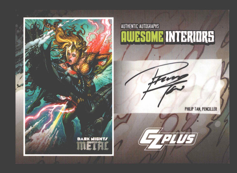 2024 CZX Dark Nights Metal Artist Autograph Card BTDRO-PT Philip Tan - TvMovieCards.com