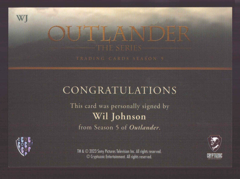 Outlander Season 5 Wil Johnson as Joe Abernathy WJ Autograph Card - TvMovieCards.com
