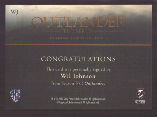 Outlander Season 5 Wil Johnson as Joe Abernathy WJ Autograph Card - TvMovieCards.com