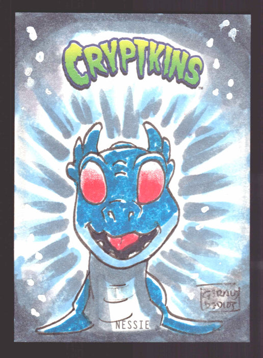 2018 Cryptkins Sketch Trading Card by Gerald de Dios Convention Exclusive Cryptozoic - TvMovieCards.com