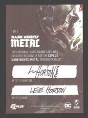 2024 CZX Dark Nights Metal Artist Sketch Trading Card by Lee Horton - TvMovieCards.com