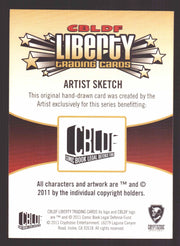 2011 Cryptozoic CBLDF Liberty Artist Sketch Card by Joel Carroll   - TvMovieCards.com