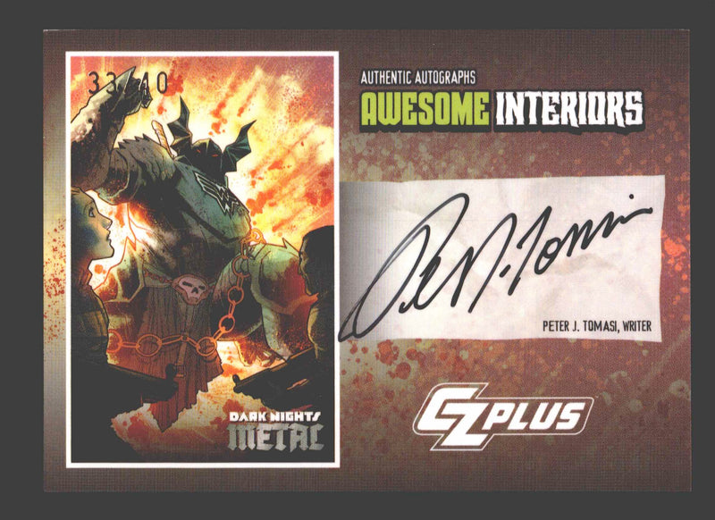 2024 CZX Dark Nights Metal Autograph Card Peter J. Tomasi BTMER-PJT - TvMovieCards.com