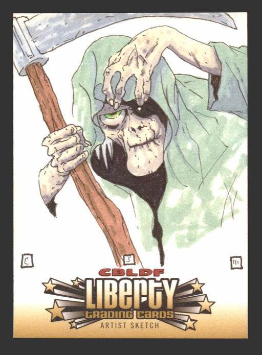 2011 Cryptozoic CBLDF Liberty Artist Sketch Card by Chip Skelton   - TvMovieCards.com