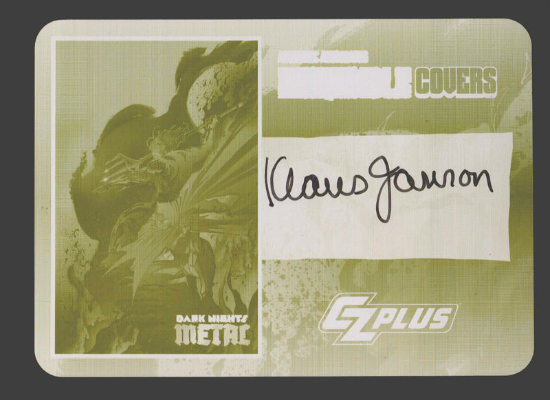 2024 CZX Dark Nights Metal Printing Plate Autograph Card Klaus Janson TF-KJ - TvMovieCards.com