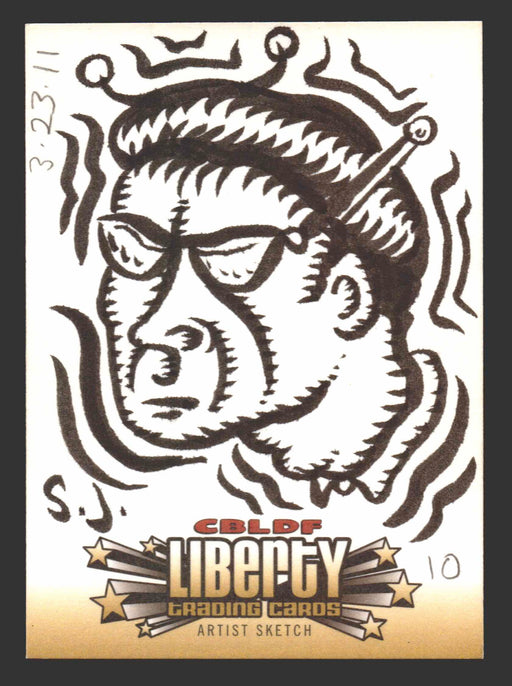 2011 CBLDF Comic Book Legal Defense Fund Liberty Artist Sketch Trading Card - TvMovieCards.com
