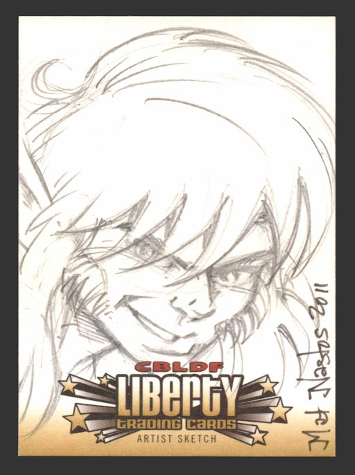 2011 Cryptozoic CBLDF Liberty Artist Sketch Trading Card by Mat Mastos - TvMovieCards.com