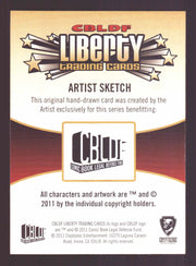2011 Cryptozoic CBLDF Liberty Artist Sketch Trading Card by Chris Thorne   - TvMovieCards.com