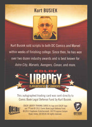 2011 Cryptozoic CBLDF Liberty Artist Burt Busiek Autograph Card - TvMovieCards.com