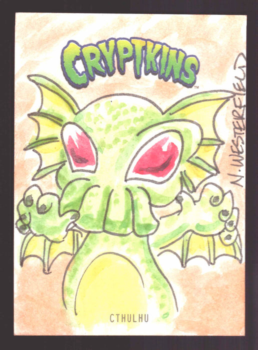 2018 Cryptkins Sketch Trading Card by Niall Westerfield Convention Exclusive Cryptozoic - TvMovieCards.com