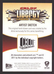 2011 Cryptozoic CBLDF Liberty Artist Sketch Card by Joel Carroll   - TvMovieCards.com