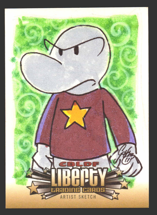 2011 Cryptozoic CBLDF Liberty Artist Sketch Card by Christian James Thomas   - TvMovieCards.com