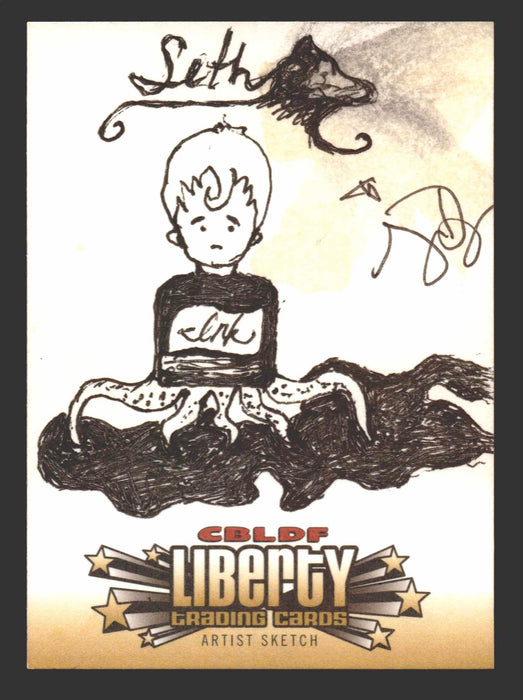 2011 CBLDF Comic Book Legal Defense Fund Liberty Artist Sketch Trading Card - TvMovieCards.com