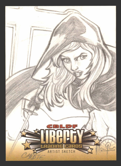 2011 Cryptozoic CBLDF Liberty Artist Sketch Card by Chris "Cabbie" Bradberry   - TvMovieCards.com