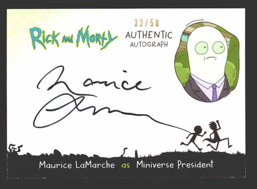 2019 Rick and Morty Season 2 ML-MP Maurice LaMarche as Miniverse Autograph Card   - TvMovieCards.com