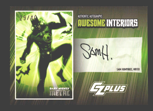 2024 CZX Dark Nights Metal Autograph Card Sam Humphries BTDAW-SH - TvMovieCards.com