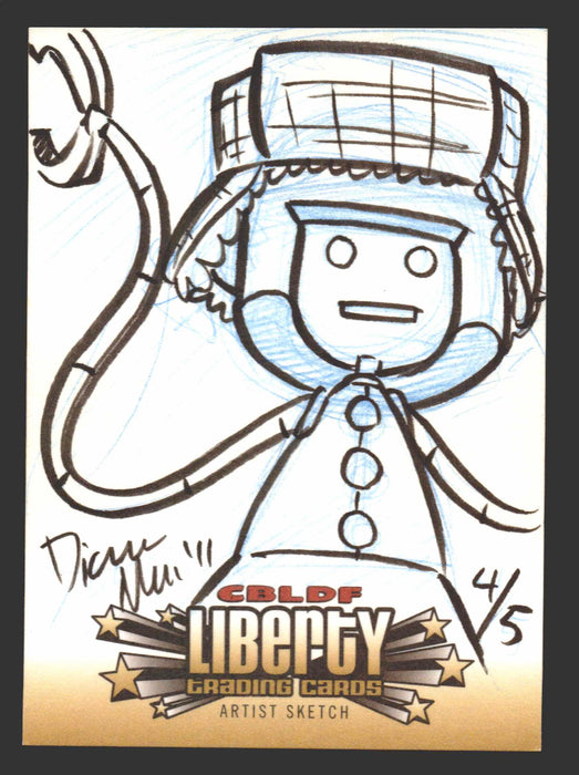 2011 CBLDF Comic Book Legal Defense Fund Liberty Artist Sketch Trading Card - TvMovieCards.com
