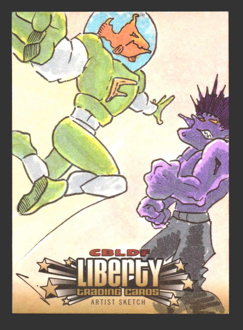 2011 CBLDF Comic Book Legal Defense Fund Liberty Artist Sketch Trading Card   - TvMovieCards.com