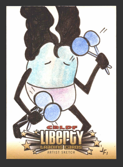 2011 Cryptozoic CBLDF Liberty Artist Sketch Card by Jerry Fleming   - TvMovieCards.com