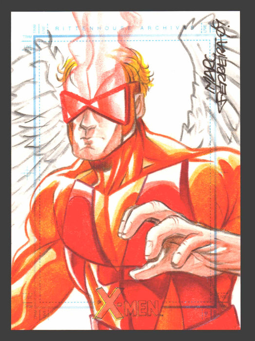 X-Men Archives 2009 Marvel Sketchafex Sketch Trading Card 1/1 by Marc Ferreira - TvMovieCards.com
