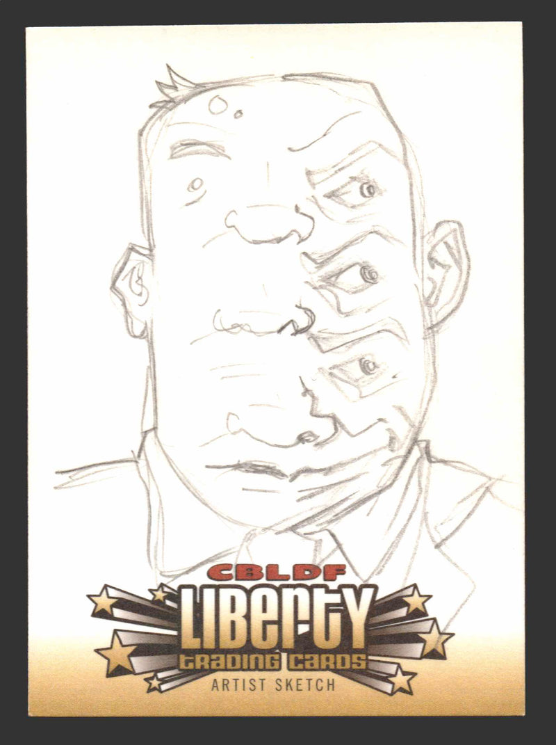 2011 CBLDF Comic Book Legal Defense Fund Liberty Artist Sketch Trading Card - TvMovieCards.com