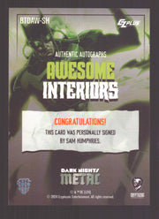 2024 CZX Dark Nights Metal Autograph Card Sam Humphries BTDAW-SH - TvMovieCards.com