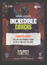 2024 CZX Dark Nights Metal Dual Autograph Card Jim Lee / Scott Williams - TvMovieCards.com