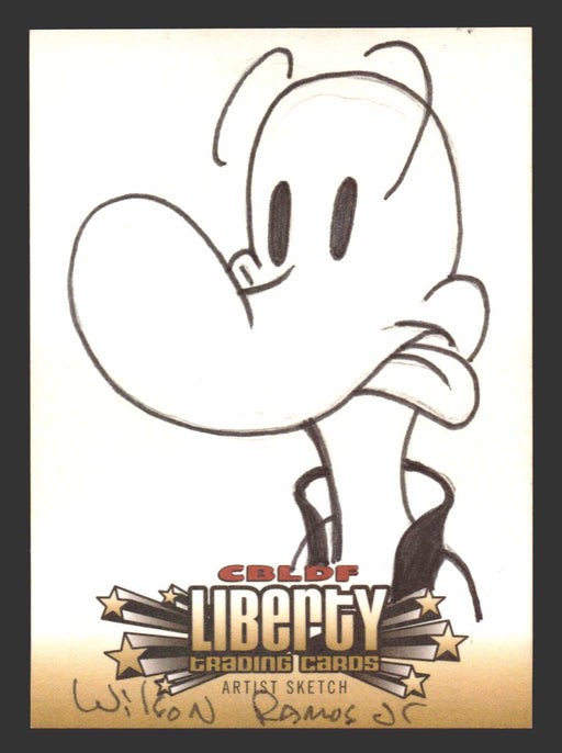2011 Cryptozoic CBLDF Liberty Artist Sketch Card by Wilson Ramos Jr - TvMovieCards.com