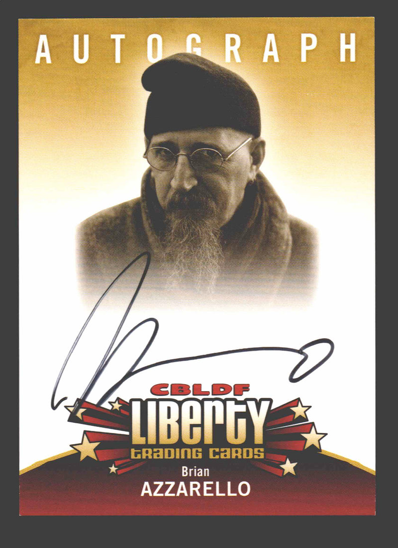 2011 Cryptozoic CBLDF Liberty Artist Brian Azzarello Autograph Card - TvMovieCards.com