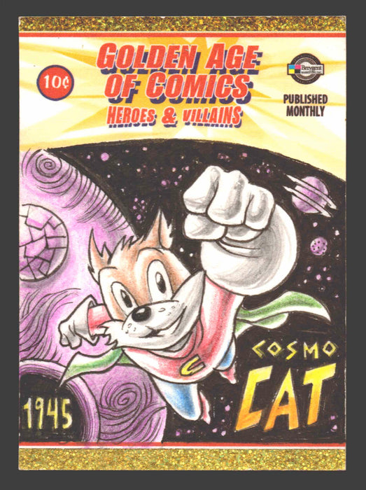 Golden Age of Comics Heroes & Villains Artist Sketch Card Breygent - TvMovieCards.com