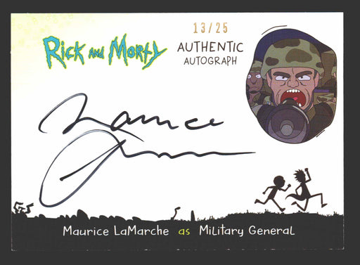 Rick and Morty Season 2 ML-MG Maurice LaMarche Military General Autograph Card   - TvMovieCards.com