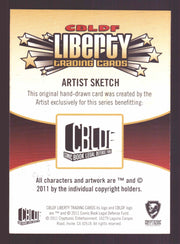 2011 Cryptozoic CBLDF Liberty Artist Sketch Trading Card by Bobby Timony   - TvMovieCards.com