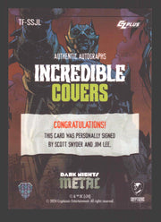 2024 CZX Dark Nights Metal Dual Autograph Card Scott Synder / Jim Lee - TvMovieCards.com