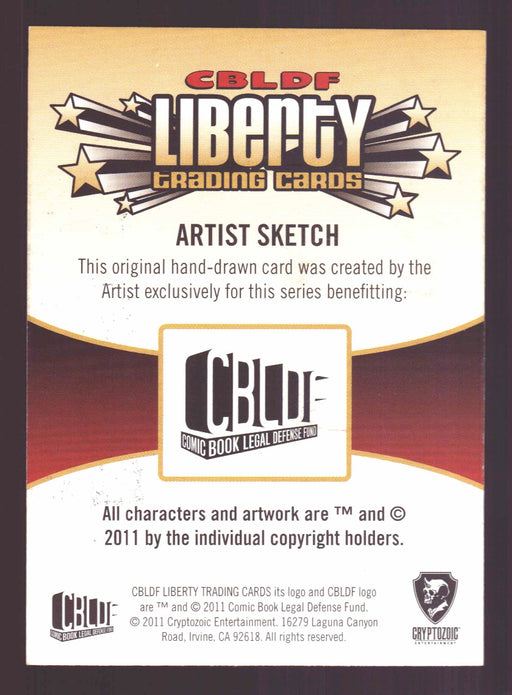 2011 Cryptozoic CBLDF Liberty Artist Sketch Trading Card by Bobby Timony   - TvMovieCards.com