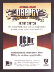 2011 CBLDF Liberty Artist Sketch Trading Card by Rich Molinelli RAM - TvMovieCards.com