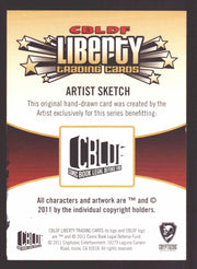2011 CBLDF Comic Book Legal Defense Fund Liberty Artist Sketch Trading Card   - TvMovieCards.com