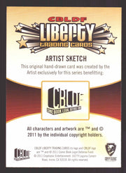 2011 Cryptozoic CBLDF Liberty Artist Sketch Card by Christian James Thomas   - TvMovieCards.com