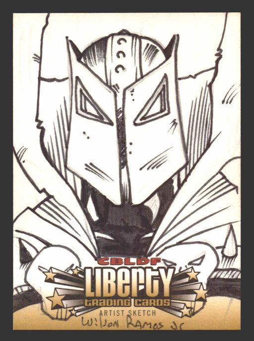 2011 Cryptozoic CBLDF Liberty Artist Sketch Card by Wilson Ramos Jr - TvMovieCards.com