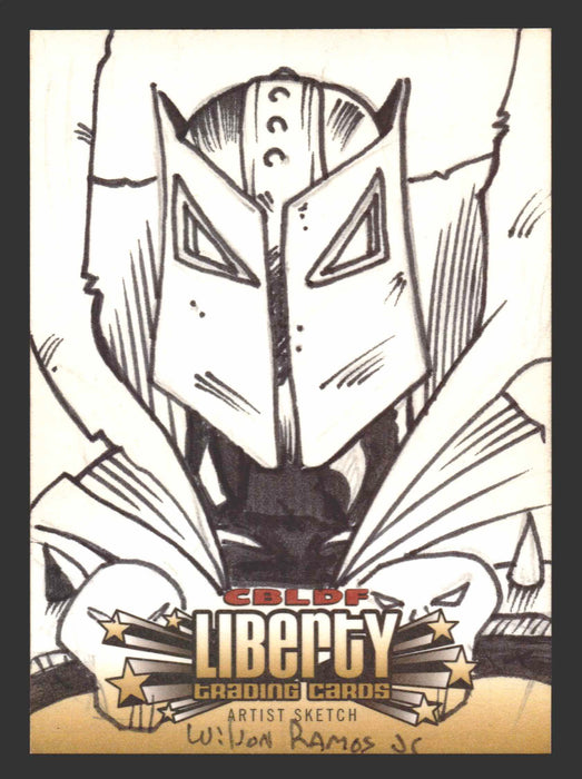 2011 Cryptozoic CBLDF Liberty Artist Sketch Card by Wilson Ramos Jr - TvMovieCards.com